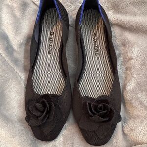 Rothy's Black Flats with Elegant Design